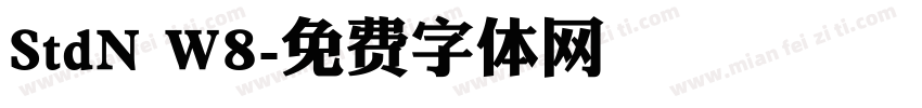 StdN W8字体转换